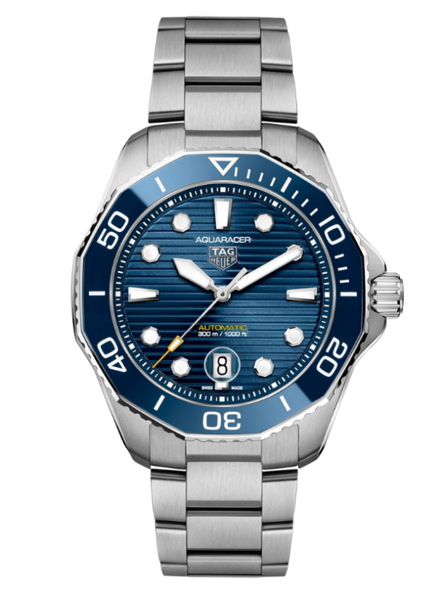 AQUARACER PROFESSIONAL 300 AUTOMATIC BLUE DIAL MEN’S WATCH - Time Avenue