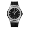 CLASSIC FUSION AUTOMATIC BLACK DIAL BLACK RUBBER MEN’S 45MM WATCH - Time Avenue