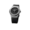 PREMIUM CLASSIC FUSION AUTOMATIC BLACK DIAL BLACK RUBBER MEN’S 45MM WATCH - Time Avenue