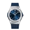CLASSIC FUSION AUTOMATIC BLUE SUNRAY DIAL TITANIUM MEN’S WATCH - Time Avenue
