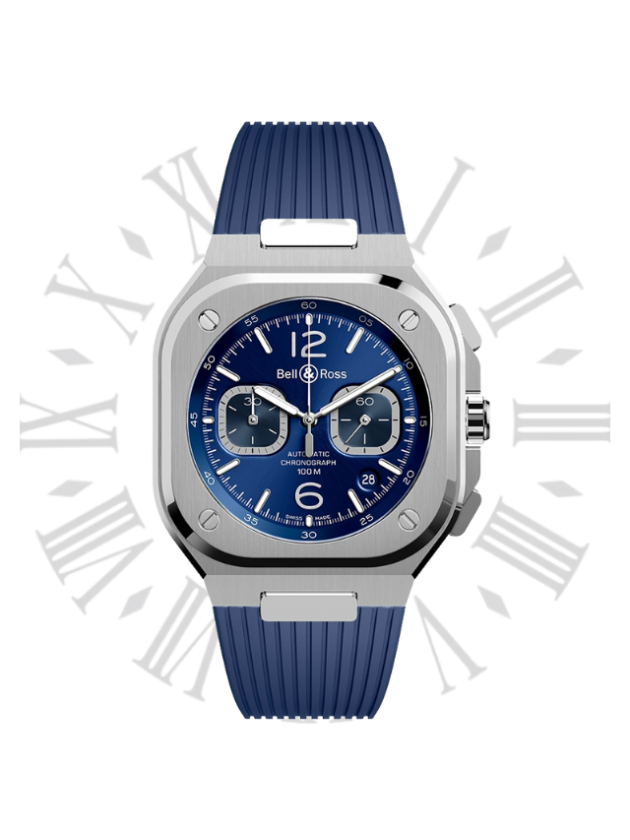 MEN'S BR 05 CHRONO BLUE STEEL - Time Avenue