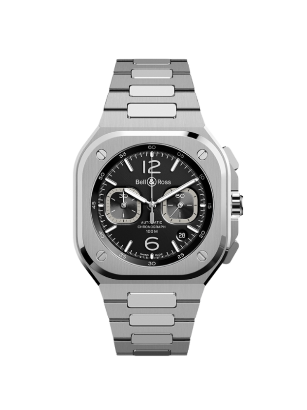 MEN'S BR 05 CHRONO BLACK STEEL - Time Avenue