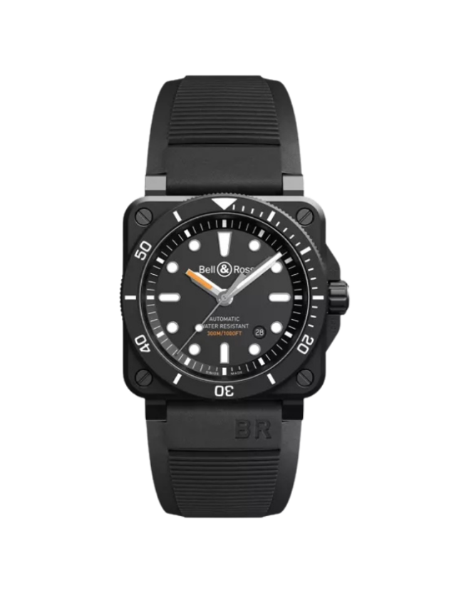 MEN'S BR 03-92 DIVER BLACK MATTE - Time Avenue