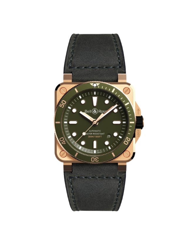 BR 03-92 DIVER GREEN BRONZE - Time Avenue