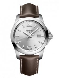 CONQUEST SILVER DIAL MENWATCH